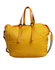 Dolce & Gabbana Gelbe Orange Nylon Logo Plakette Hand Schulter Duffle Tasche