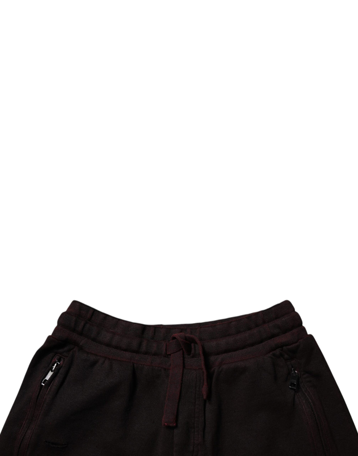 Dolce & Gabbana Maroon Cotton Sweatshorts Men's Bermuda Shorts