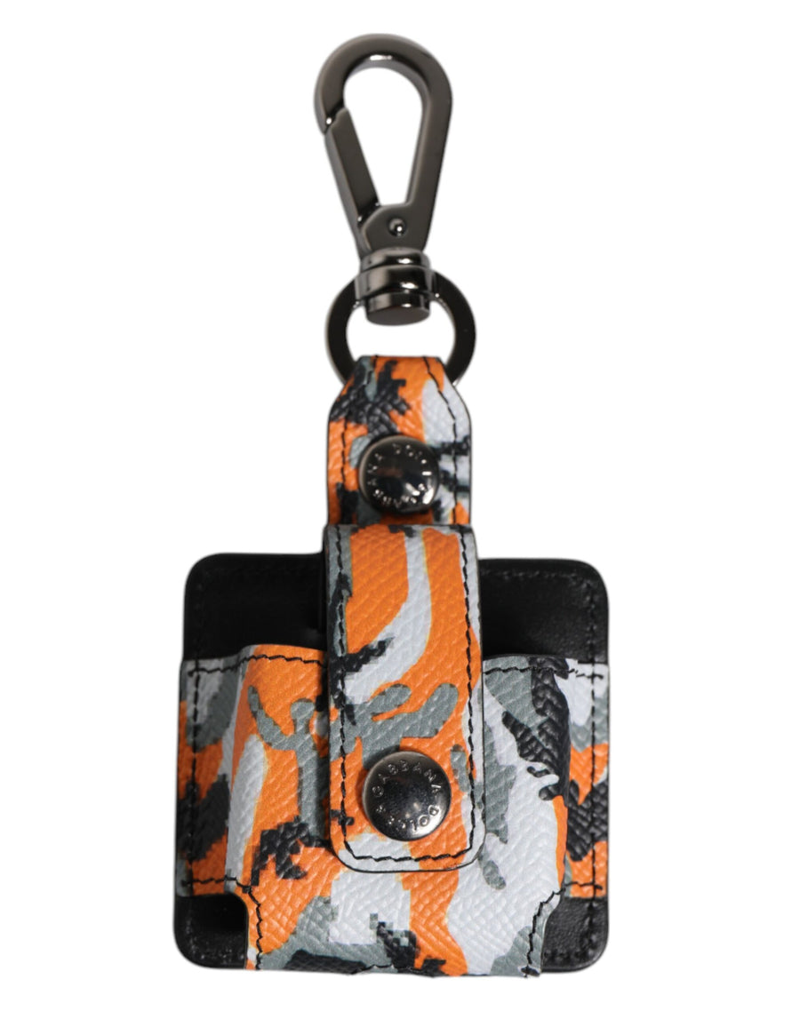 Dolce & Gabbana Multicolor Camouflage Leather AirPods Case