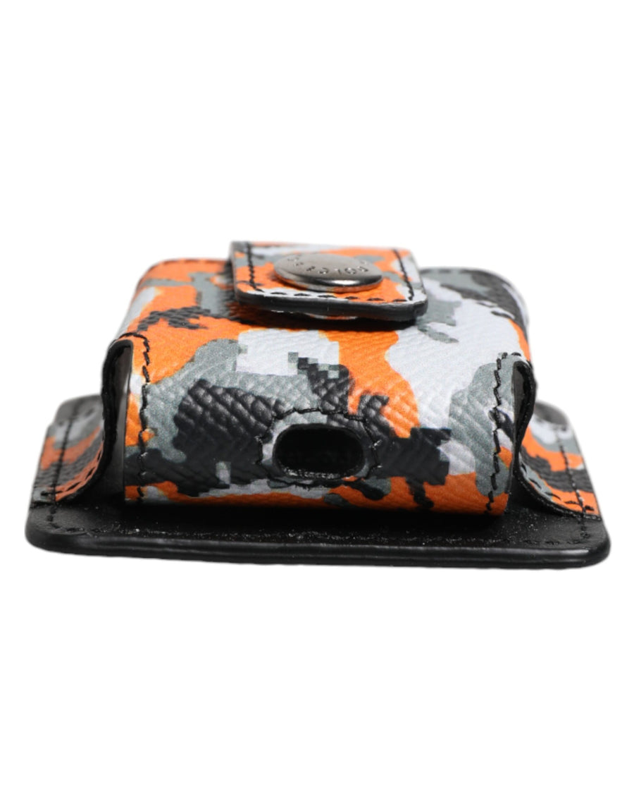 Dolce & Gabbana Multicolor Camouflage Leather AirPods Case