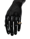 Dolce & Gabbana Gold-Silberfarbener Echtmessing DG Logo Ring