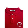 Trussardi Beachwear Rotes Herren-Poloshirt aus Baumwolle