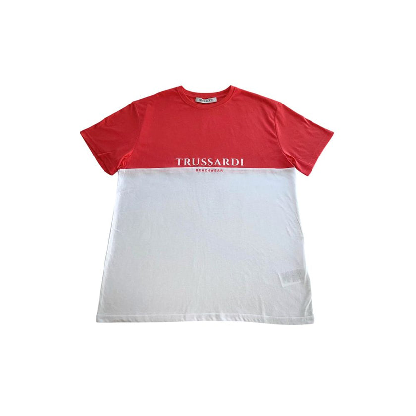 Trussardi Beachwear weißes Polyester-T-Shirt