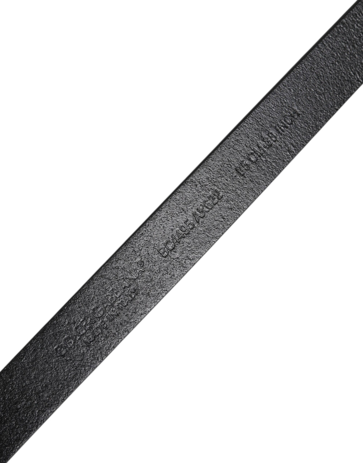 Dolce & Gabbana Black Calfskin Belt with Classic Metal Logo Buckle