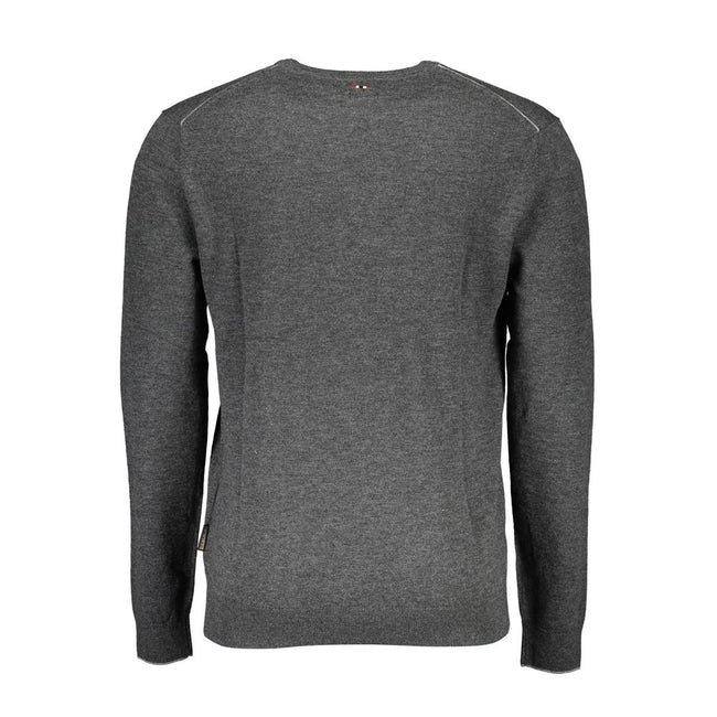 Napapijri Grauer Pullover aus Wolle