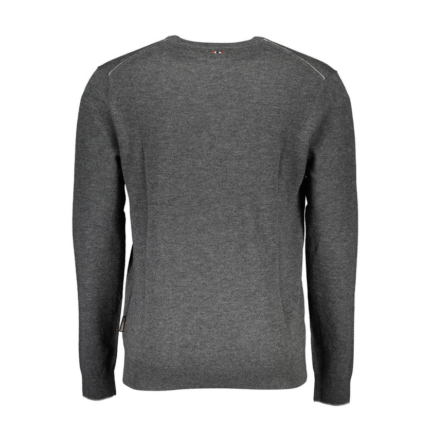 Napapijri Grauer Pullover aus Wolle