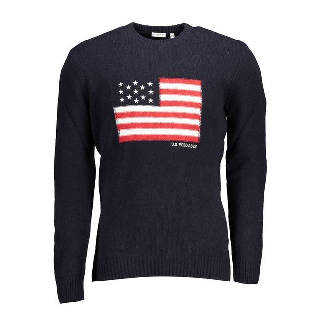 U.S. POLO ASSN. Blauer Polyester-Pullover