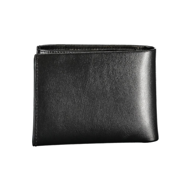 Calvin Klein Schwarzes Leder Portemonnaie