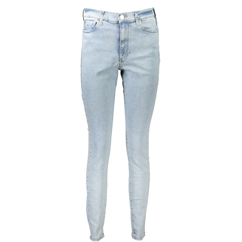 Tommy Hilfiger Blaue Baumwolljeans mit geradem Bein