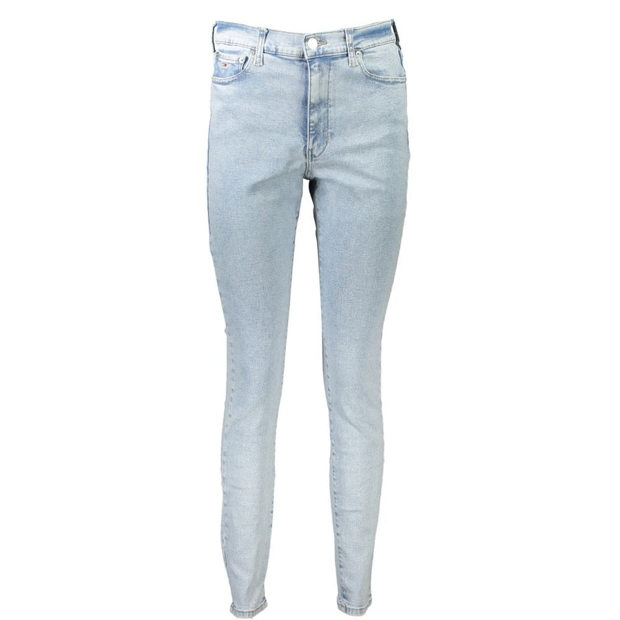 Tommy Hilfiger Blaue Baumwolljeans mit geradem Bein