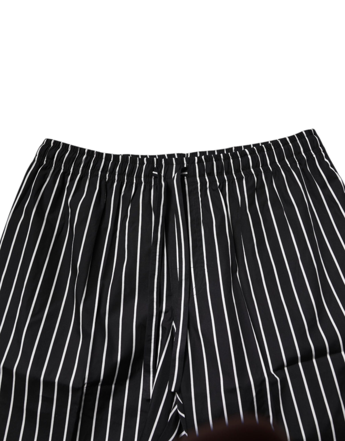 Dolce & Gabbana Black White Stripe Cotton Men's Pajama Set Sleepwear