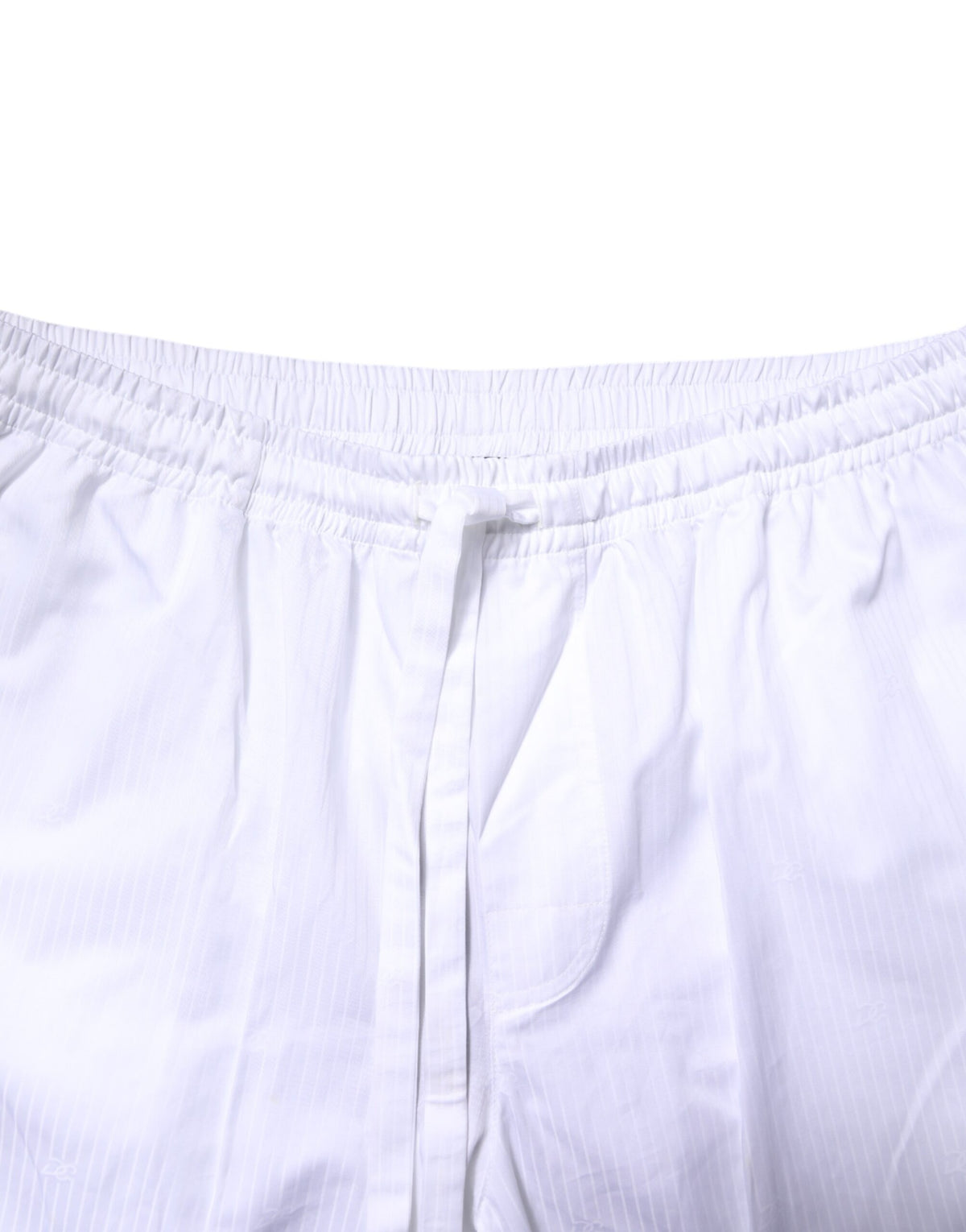 Dolce & Gabbana White Cotton Shirt Trousers Pyjama Set Sleepwear