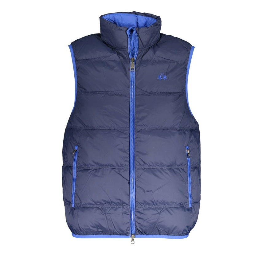 La Martina Blaue Polyamid-Herrenjacke