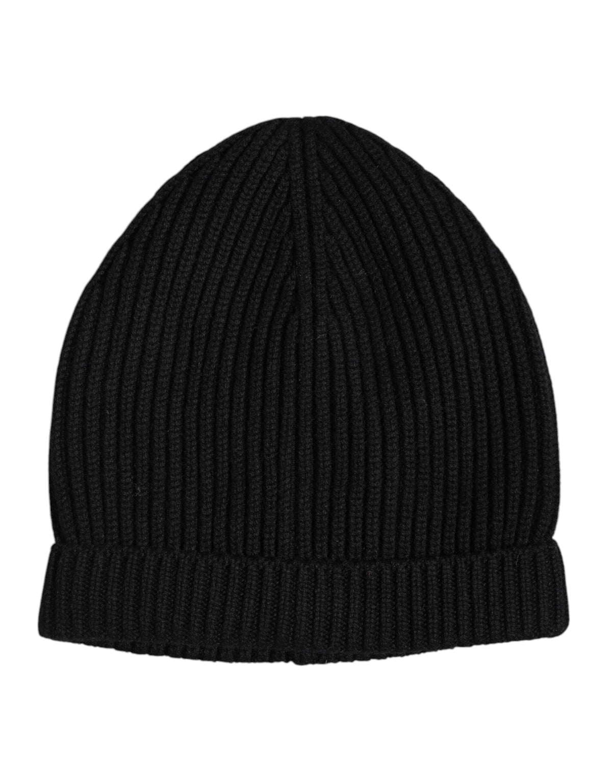 Dolce & Gabbana Black Cashmere Knit Winter Beanie