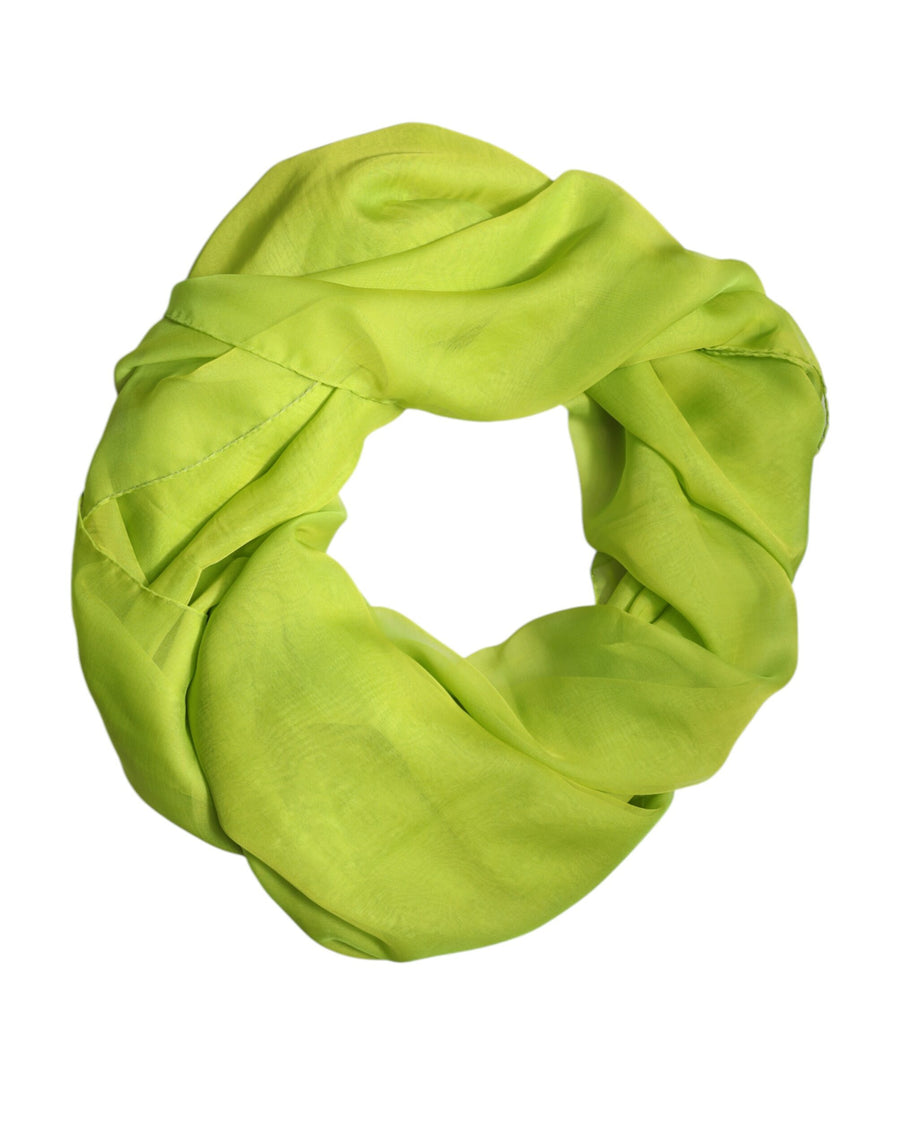 Dolce & Gabbana Green Silk Scarf Rectangular Wrap Scarf Neck Warmer Scarf