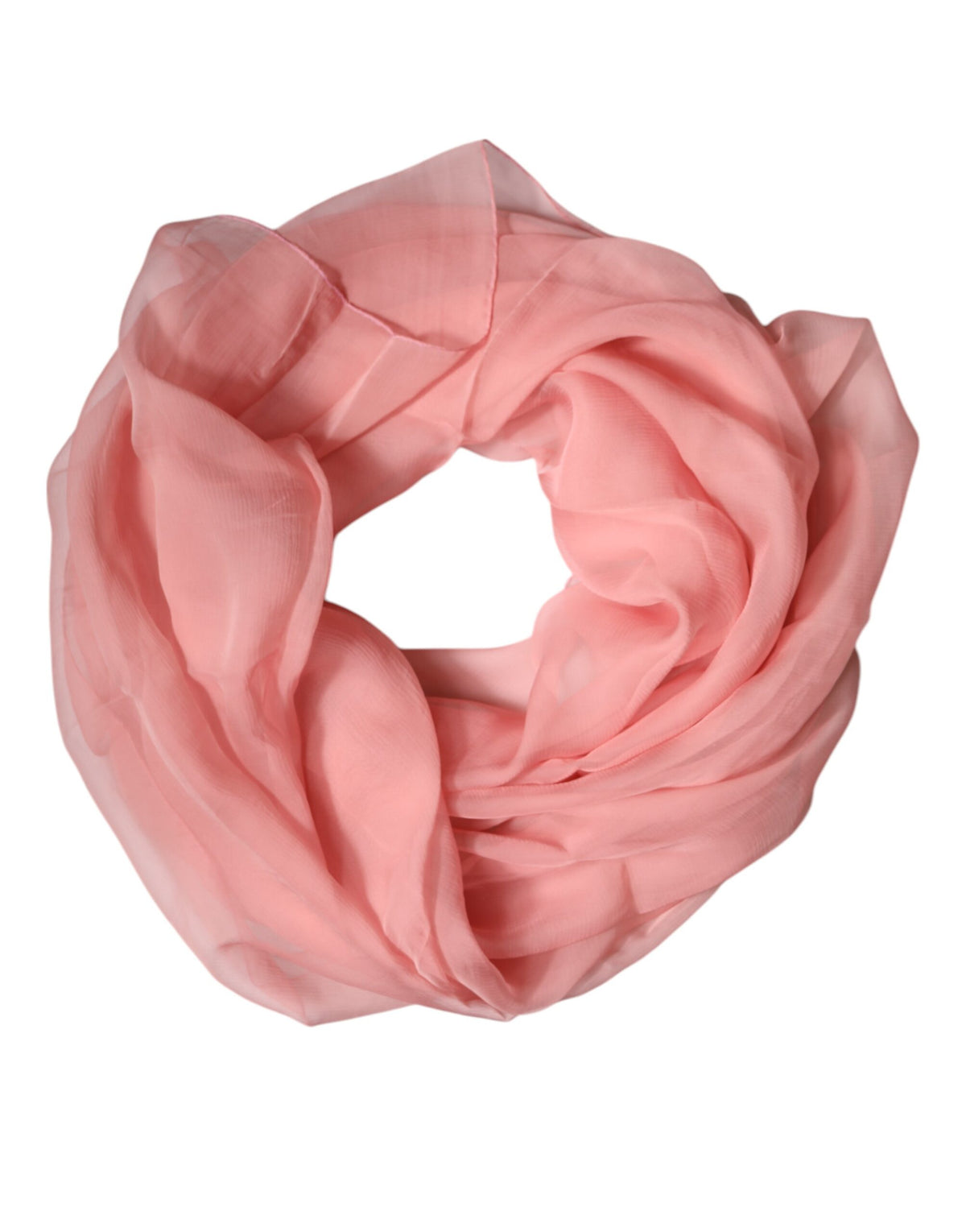 Dolce & Gabbana Pink Silk Rectangle Women's Wrap Scarf Shawl