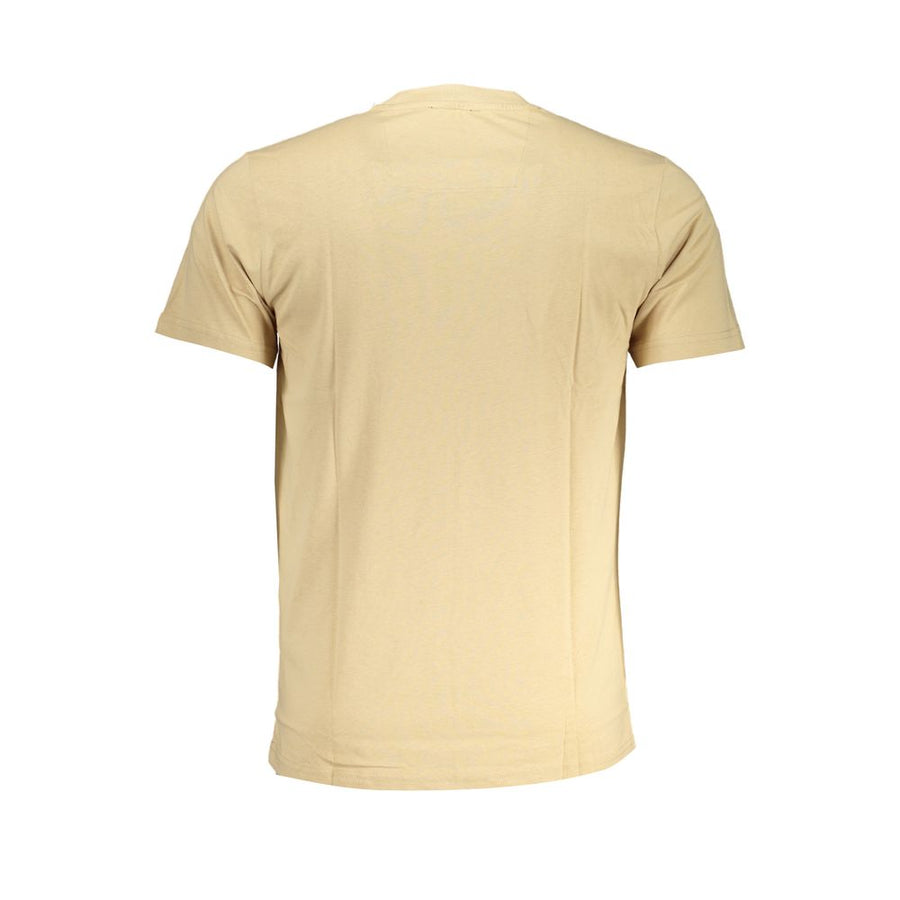 Cavalli Class Men's Beige Cotton T-Shirt