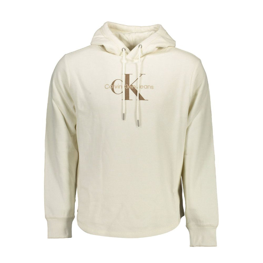 Calvin Klein Baumwoll-Pullover in Weiß