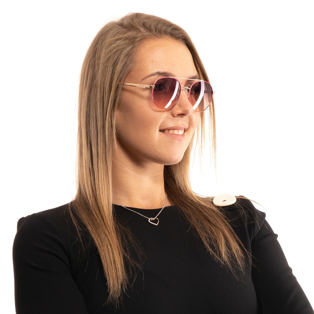Guess Sonnenbrille aus Roségold-Metall