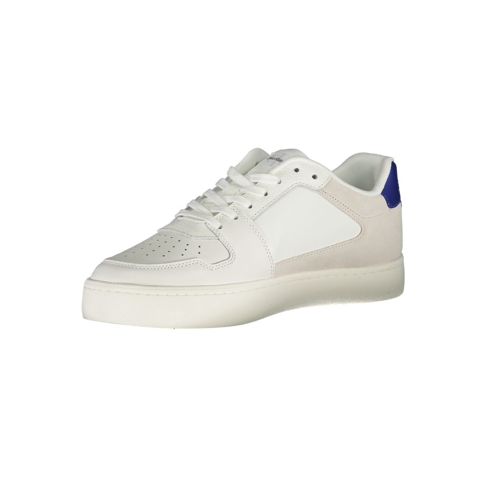 Calvin Klein Men's White Polyurethane Sneakers