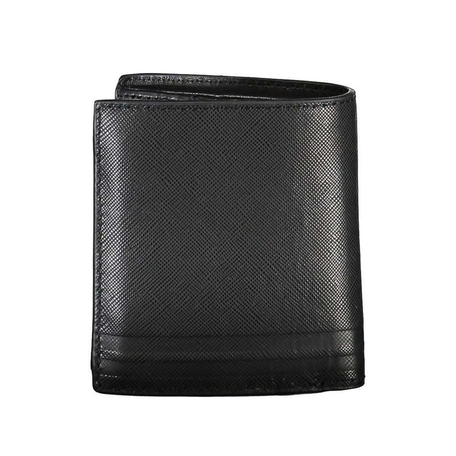 Tommy Hilfiger Schwarzes Leder Portemonnaie für Herren