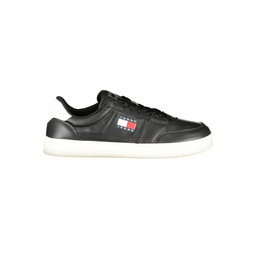 Tommy Hilfiger Schwarzer Leder Herren Sneaker