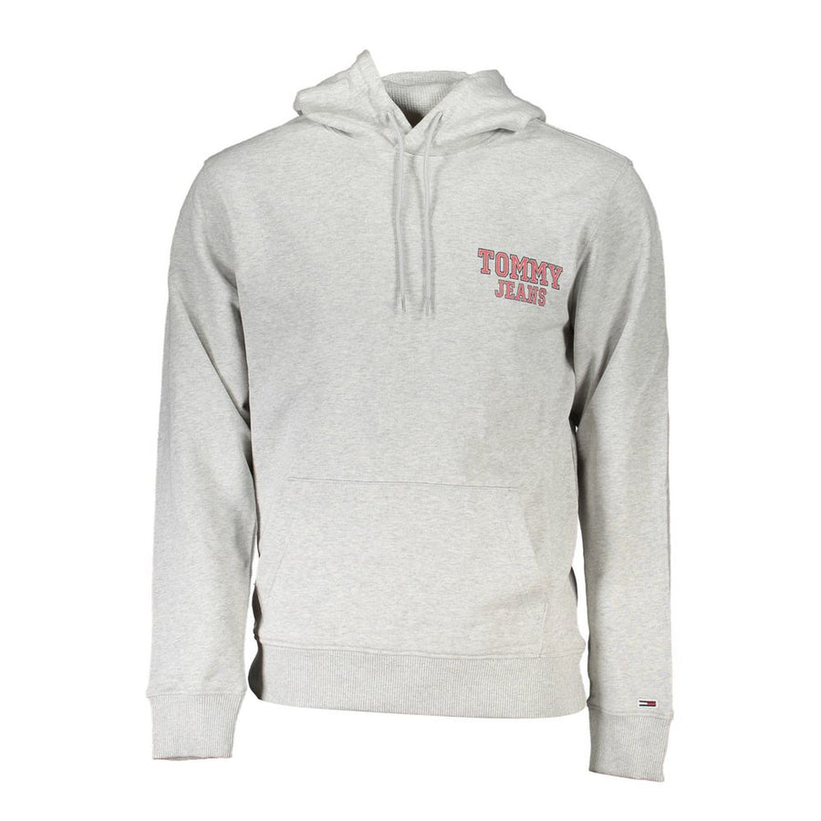 Tommy Hilfiger Grigio Herren-Kapuzenpullover aus Baumwolle