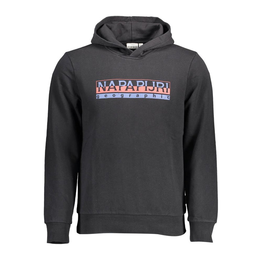 Napapijri Schwarzer Herren-Hoodie aus Baumwolle