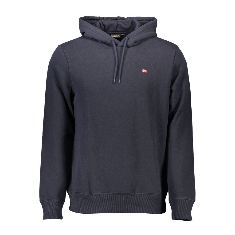 Napapijri Blauer Baumwoll-Kapuzenpullover für Herren