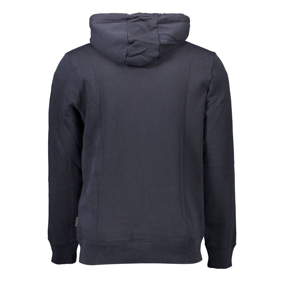 Napapijri Blauer Baumwoll-Kapuzenpullover für Herren
