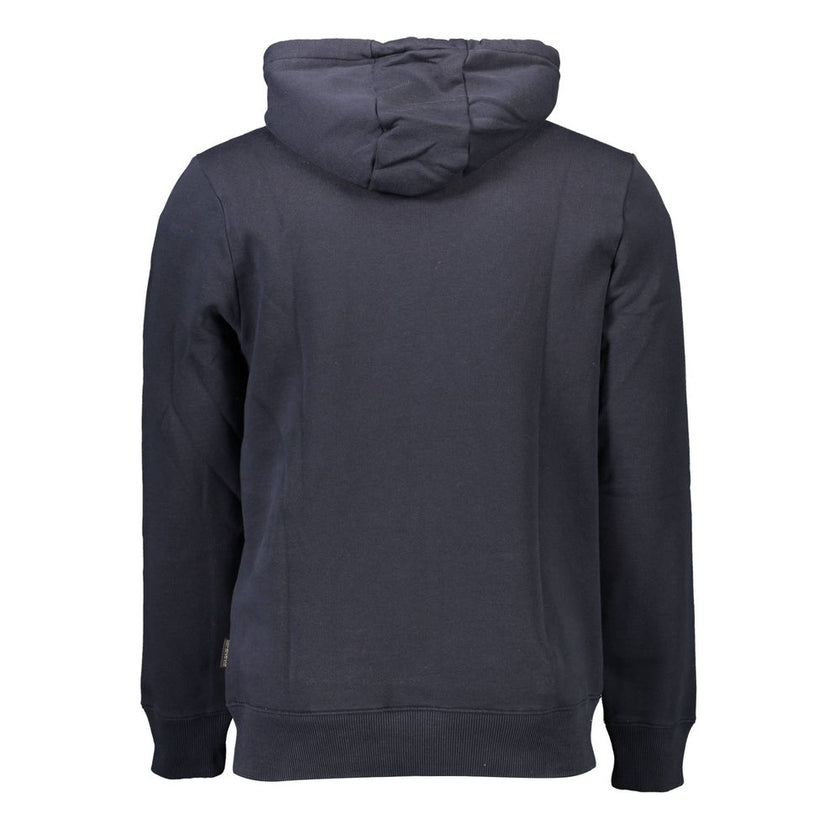 Napapijri Blauer Baumwoll-Kapuzenpullover für Herren