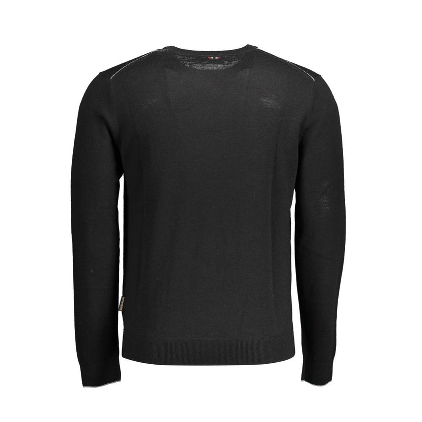 Napapijri Schwarzer Pullover aus Wolle für Männer