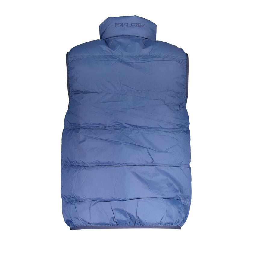 La Martina Ärmellose Polyamid-Jacke in Blau