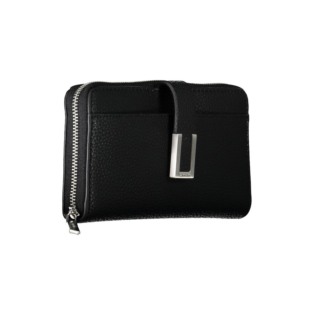 Calvin Klein Nero Damen Geldbörse aus Polyurethan