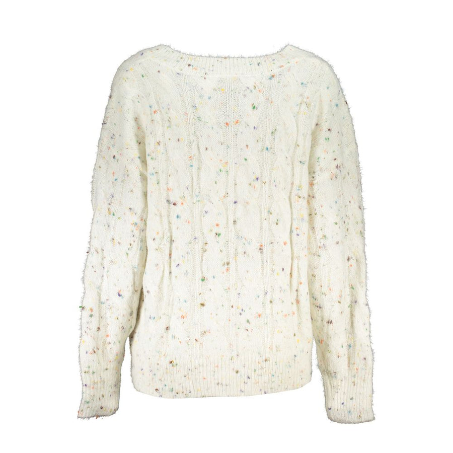 Desigual High-Neck Sweater with Contrast Details
