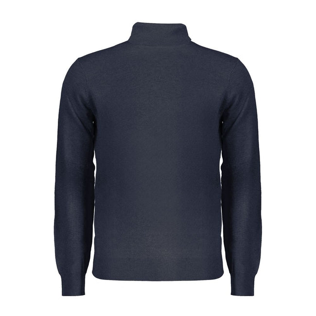 Norway 1963 Blauer Herrenpullover aus Wolle
