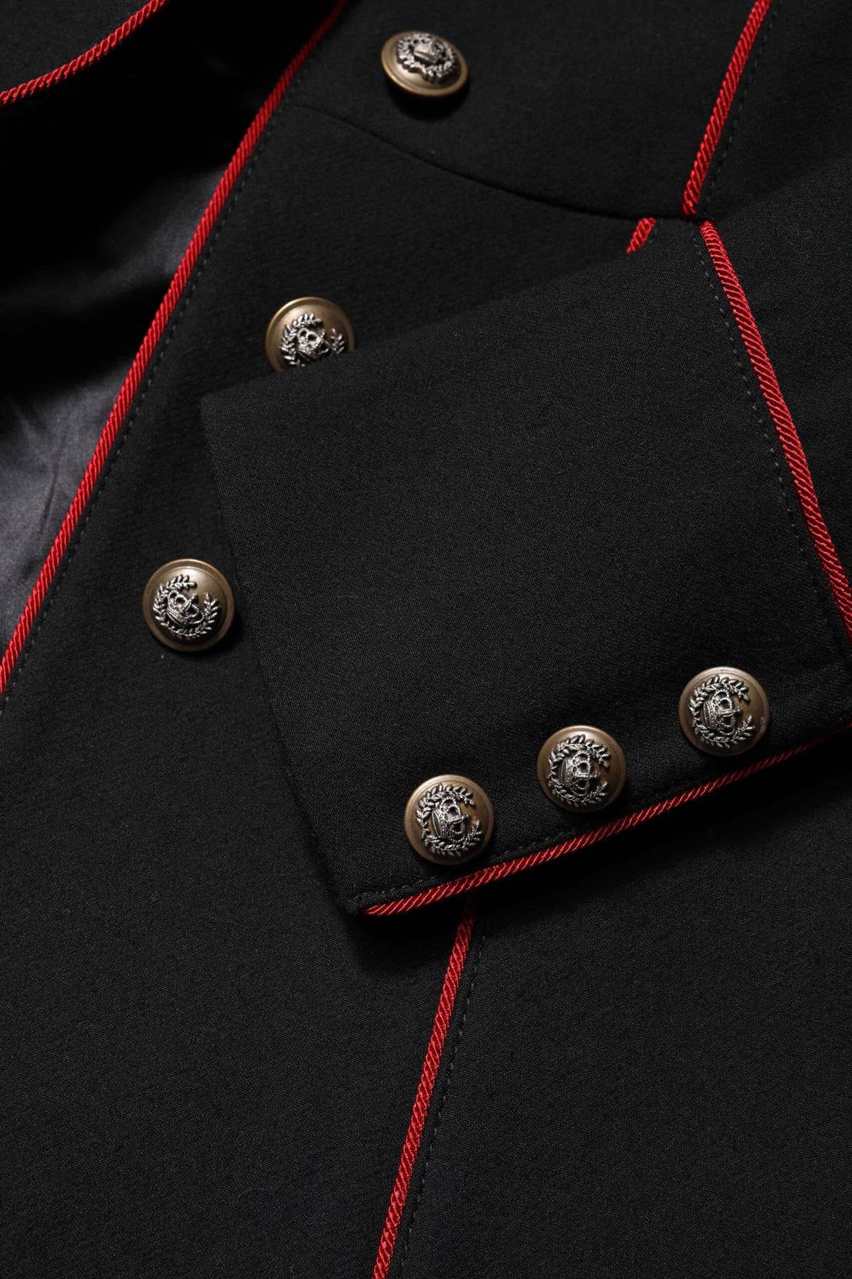 Dolce & Gabbana Black Single-Breasted Wool Trench Coat