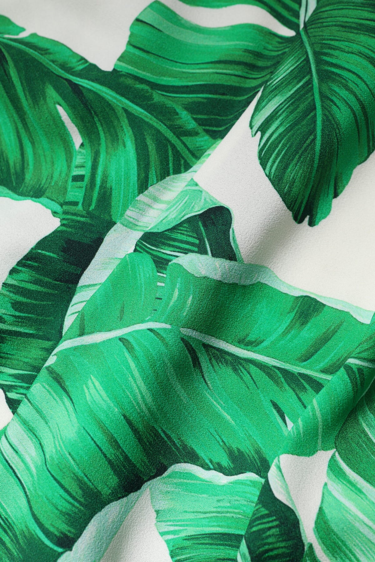 Dolce & Gabbana White Green Leaf High Waist Trousers