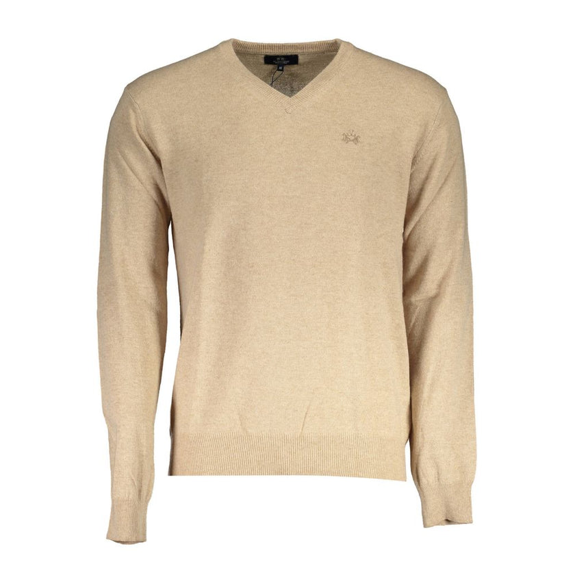 La Martina Beiger Wollpullover