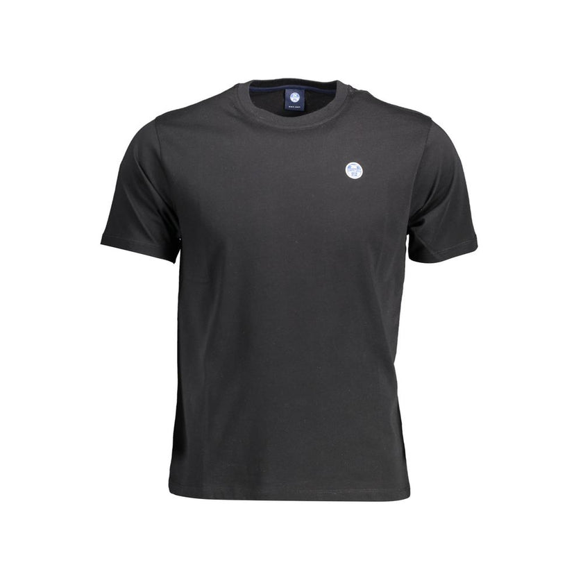 North Sails Schwarzes Baumwoll-T-Shirt für Herren