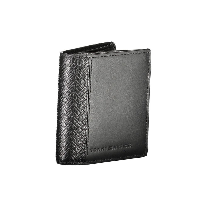 Tommy Hilfiger Schwarzes Leder Portemonnaie