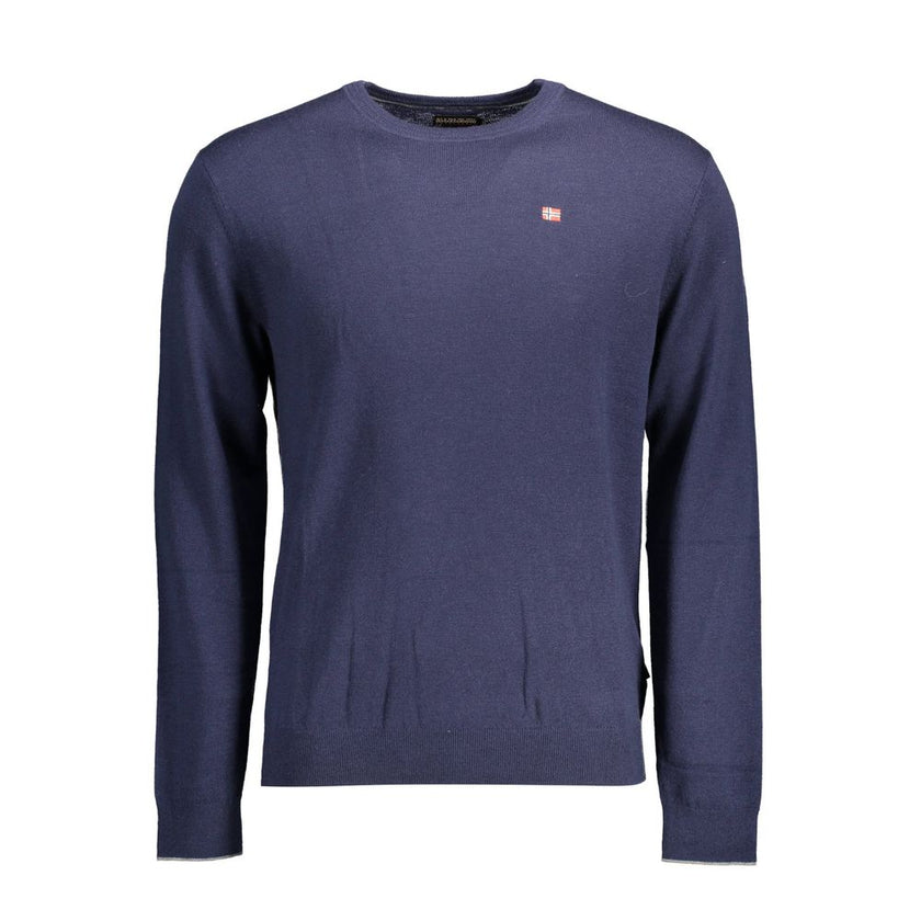 Napapijri Blauer Herrenpullover aus Wolle