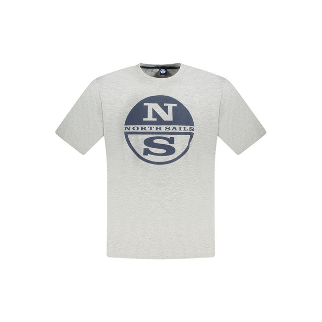 North Sails Grigio Baumwoll-T-Shirt für Herren