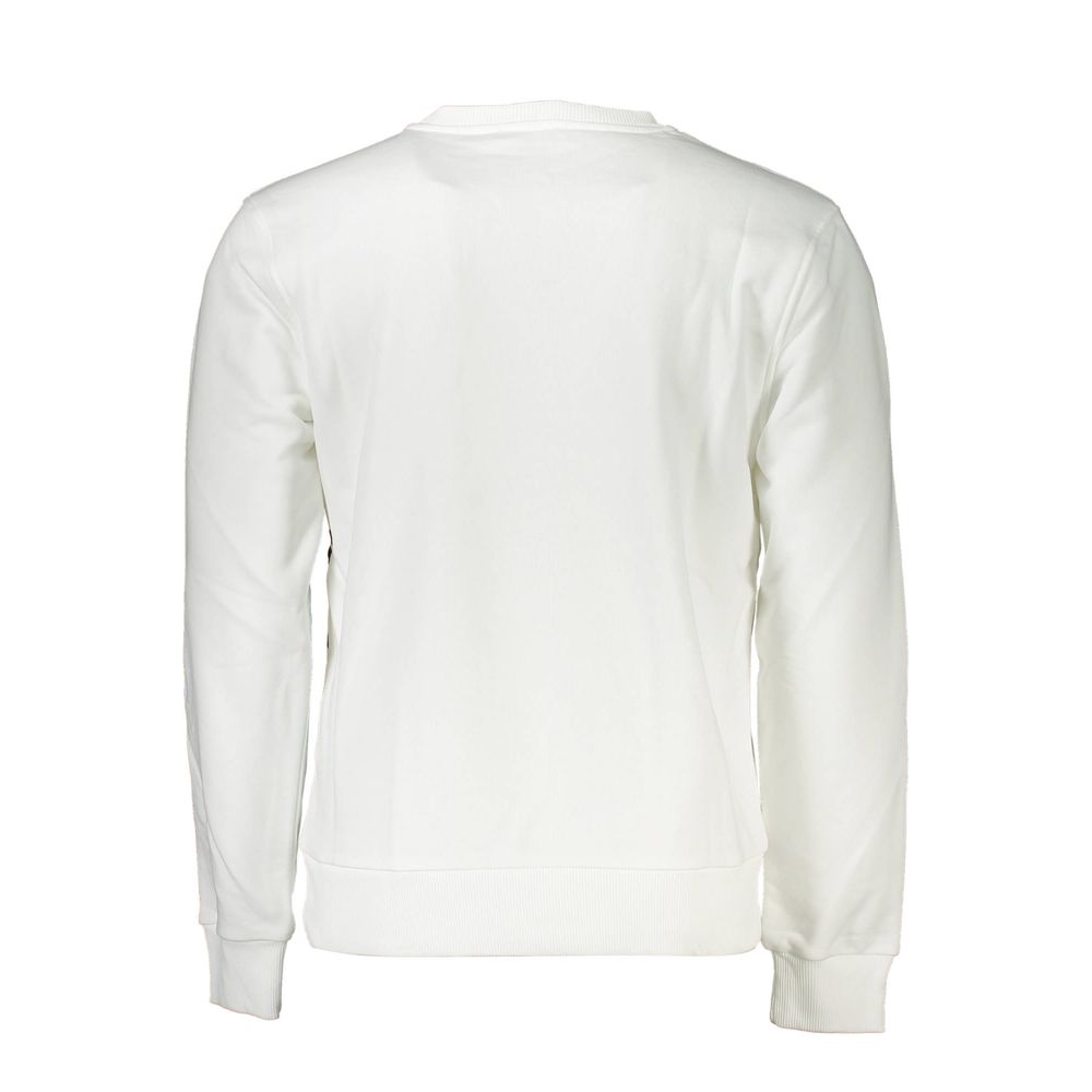 Cavalli Class Men's White Cotton Sweatshirt
