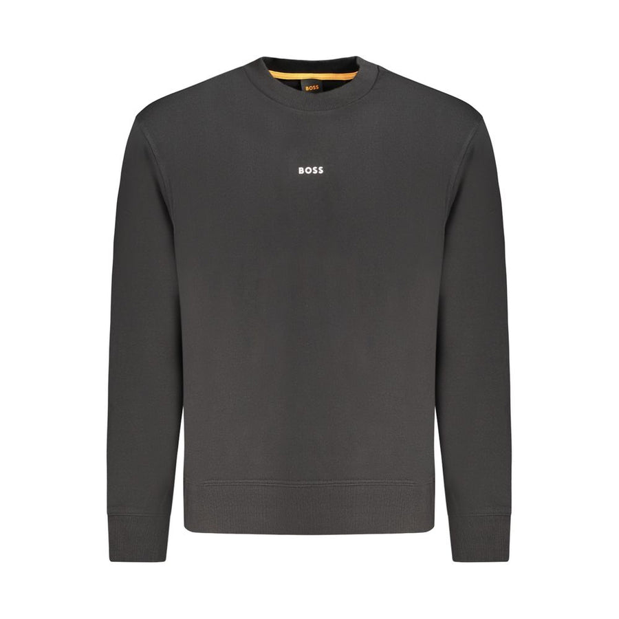 Hugo Boss Schwarzer Baumwoll-Herren-Sweatshirt