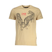 Cavalli Class Beige Baumwoll-T-Shirt für Herren