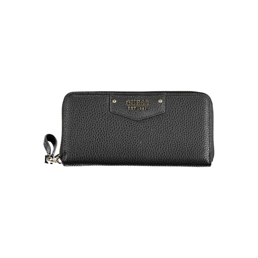 Guess Jeans Schwarze Geldbörse aus Polyurethan für Damen