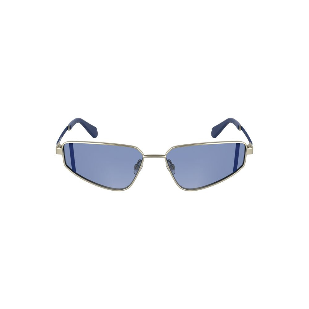 Calvin Klein Grau-Metall Sonnenbrille
