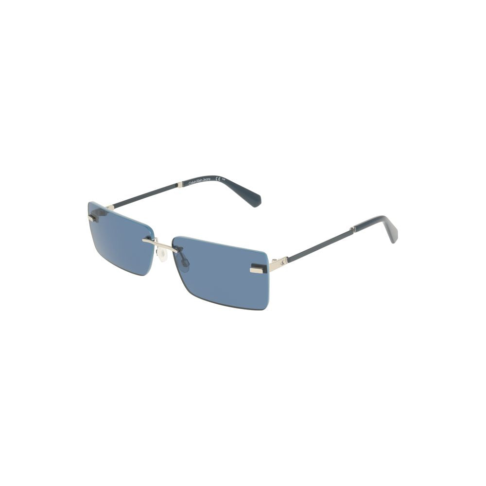 Calvin Klein Metall-Sonnenbrille in Blau