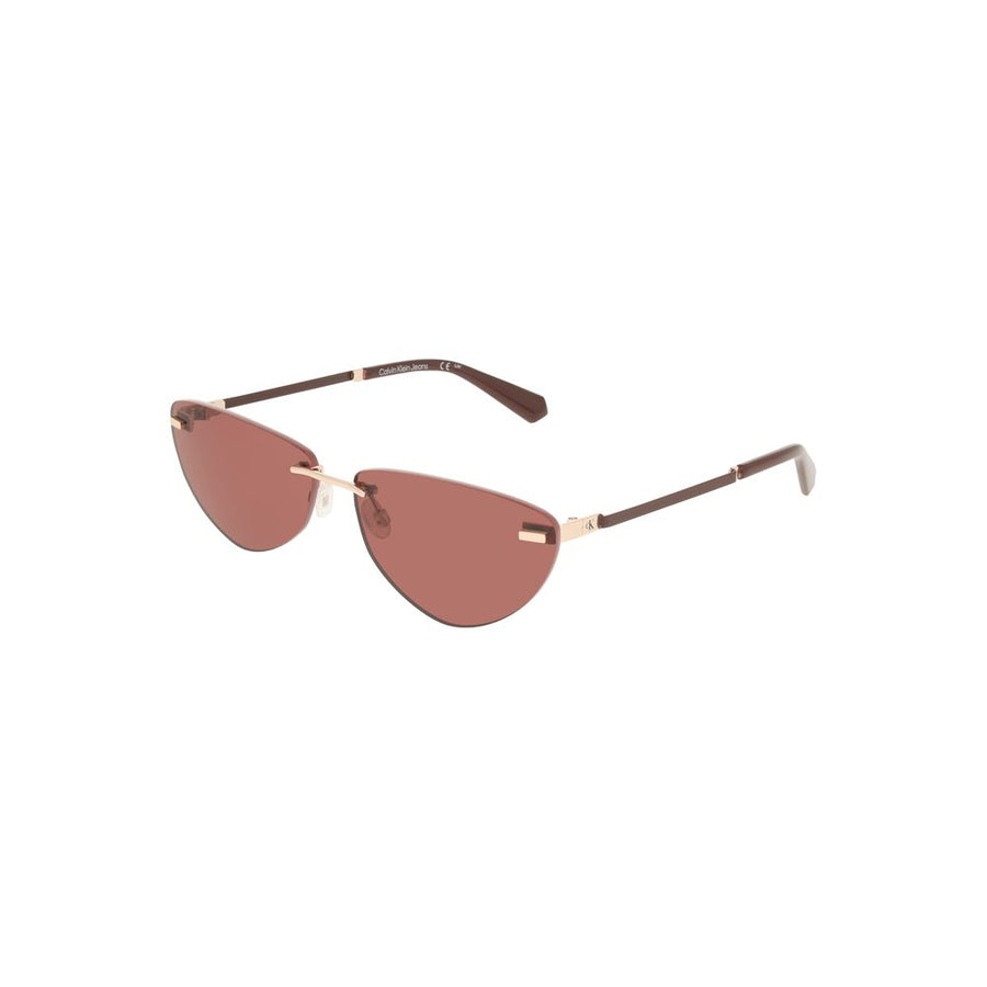 Calvin Klein Pink Sunglasses with Metal Frame